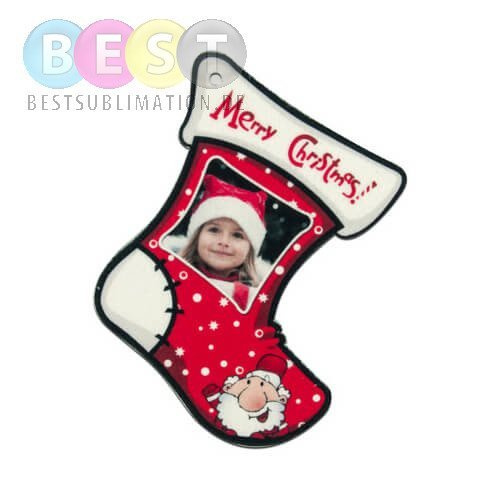 Anhänger, Filz, Weihnachtssocke, für den Sublimationsdruck