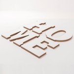 Deko-Buchstabe, "HOME", MDF, 25 cm, für den Sublimationsdruck