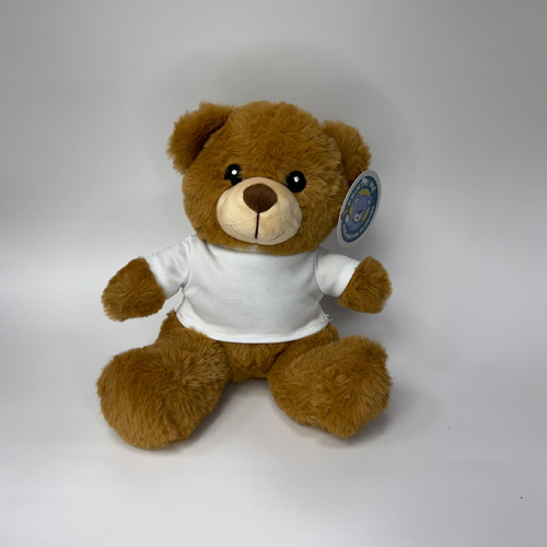 Plüschtier, Teddy-Bär, mit Shirt, 20 cm, für den Sublimationsdruck