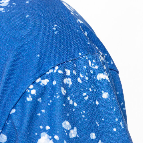 T-Shirt, Cotton-Like Bleached Starry Blue, für den Sublimationsdruck
