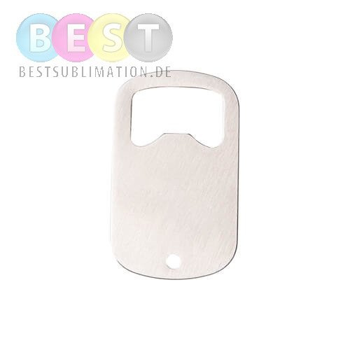 Flaschenöffner, 3,8 x 5 cm , für den Sublimationsdruck