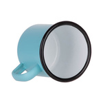 Becher 360 ml, Metall, emailliert, Minzgrün, Matt, für die Sublimation