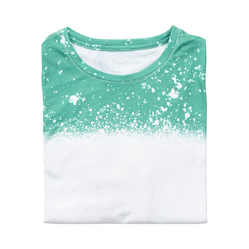 T-Shirt, Cotton-Like Bleached Starry Green, für den Sublimationsdruck
