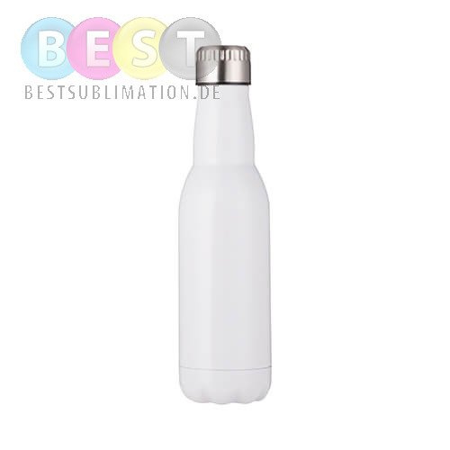 Metallflasche für Bier, 500 ml, Weiß, für die Sublimation