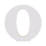 Deko-Buchstabe, "O", MDF, 25 cm, für den Sublimationsdruck