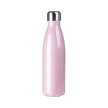 Fahrradflasche, 500 ml, Rosa schillernd, für den Sublimationsdruck