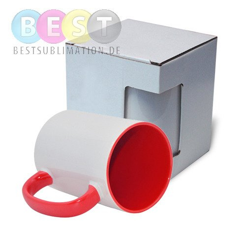 Tasse 450 ml MAX, FUNNY,  A+, Rot, mit Box KAR5, für die Sublimation