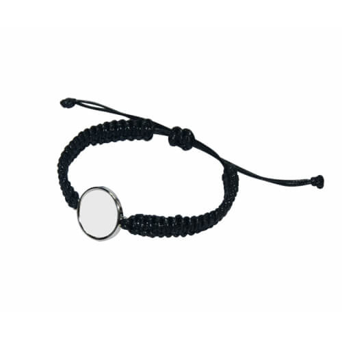 Armband, Schnur mit rundem Plättchen, für den Sublimationsdruck