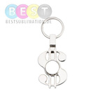 Schlüsselanhänger, Metall, Spinner, "Dollar", für den Sublimationsdruck