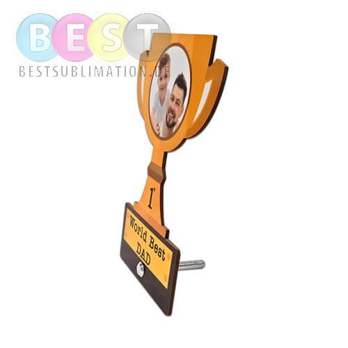 Foto-Rahmen, Pokal, MDF, für den Sublimationsdruck.