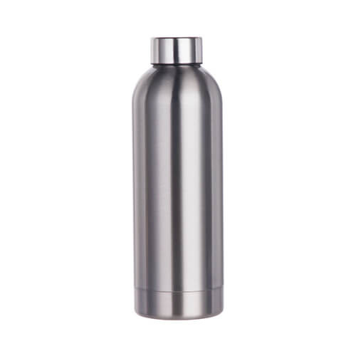 Sportflasche, Edelstahl, Silber, 750 ml, für den Sublimationsdruck