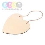 Rahmen, Türschild, Herz, Sperrholz, für den Sublimationsdruck