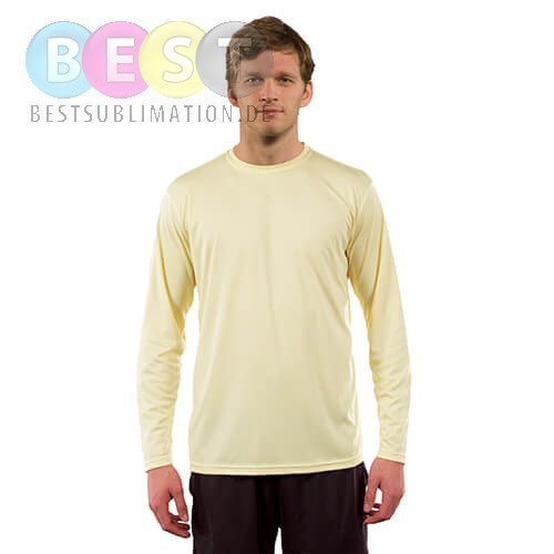 T-Shirt, Vapor, Langärmlig, Pale Yellow, für den Sublimationsdruck