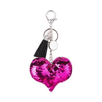 Schlüsselanhänger, Herz, Pink, für den Sublimationsdruck.