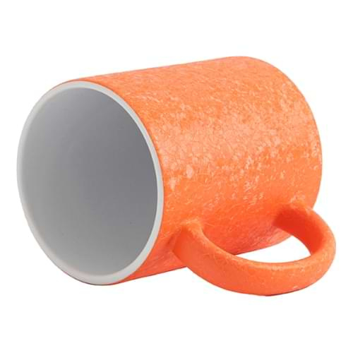 Becher 325 ml mit rissigem Oberflächeneffekt für Sublimation - Orange