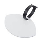 Gepäckmarke, Kunststoff, Oval, für den Sublimationsdruck