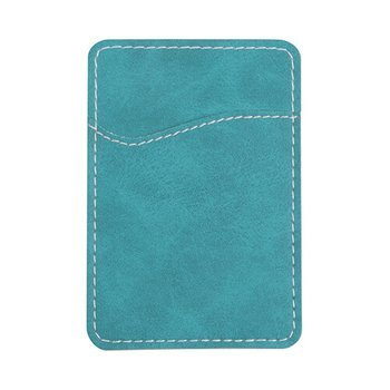 Kreditkartenhalter für Smartphones, Kunstleder, Grün, für den Sublimationsdruck