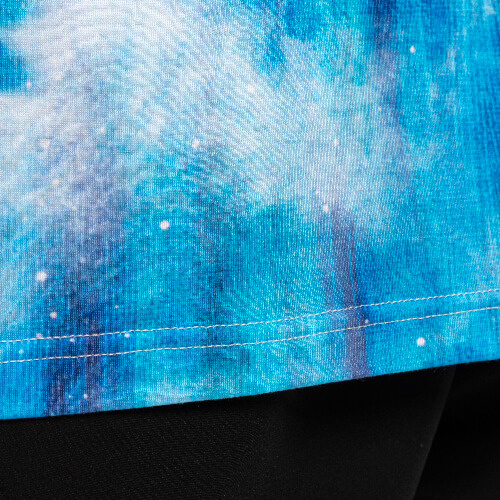 T-Shirt, Cotton-Like Bleached Mist Blue, für den Sublimationsdruck