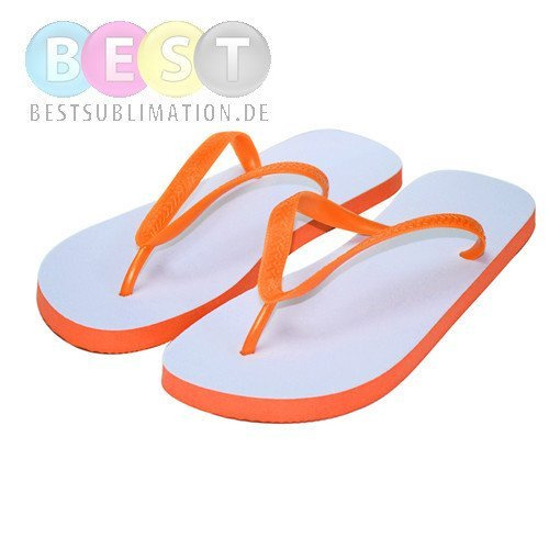 Foto-Badelatschen, Orange, für den Sublimationsdruck