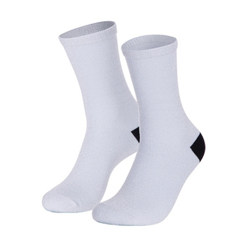 Socken, 35 cm, Silberner Brokat, für den Sublimationsdruck