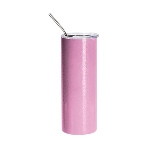 600 ml Becher mit rissigem Oberflächeneffekt für Sublimation - silber
