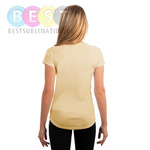 Damen T-Shirt, Solar, Kurzärmlig, Pale Yellow, für den Sublimationsdruck