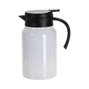 Kaffee / Teekanne, Edelstahl, 1500 ml, Weiß, für den Sublimationsdruck