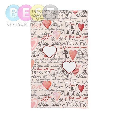 Decke, Motiv "Love", für den Sublimationsdruck