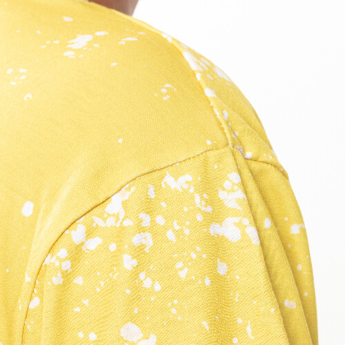T-Shirt, Cotton-Like Bleached Starry Yellow, für den Sublimationsdruck