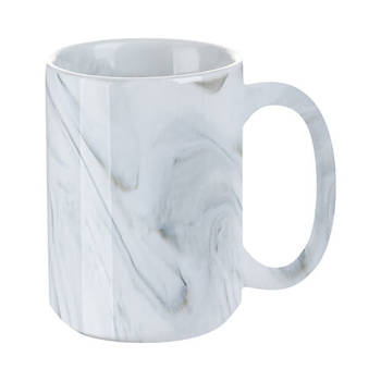 Tasse 450 ml, Marmordesign, Grau, für die Sublimation