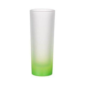 Glas, 90 ml, satiniert, Grün, für die Sublimation