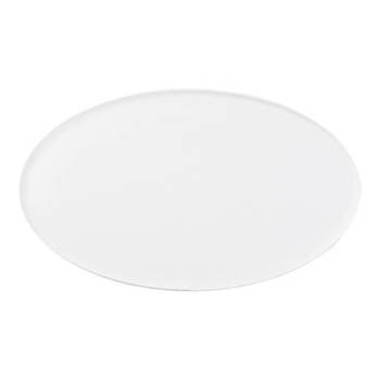 Namensschild, Acryl, Oval, 7,6 x 4,5 cm, Weiß, für den Sublimationsdruck
