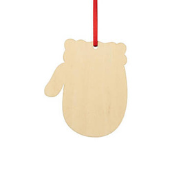 Anhänger, Handschuh, Holz, für den Sublimationsdruck