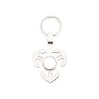 Schlüsselanhänger, Metall, Spinner, "Anchor", für den Sublimationsdruck