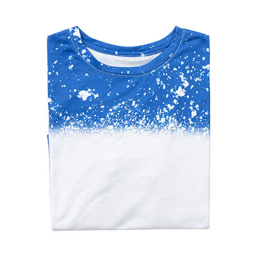 T-Shirt, Cotton-Like Bleached Starry Blue, für den Sublimationsdruck