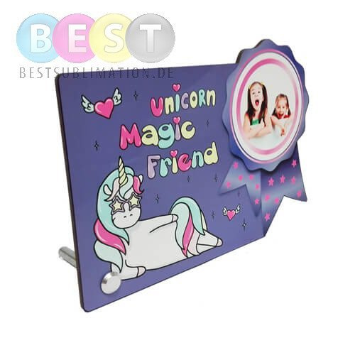 Foto-Rahmen, MDF, 19 x 13,5 cm, für den Sublimationsdruck.