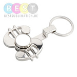 Schlüsselanhänger, Metall, Spinner, "Dollar", für den Sublimationsdruck