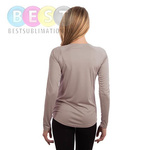 Damen T-Shirt, Solar, Langärmlig, Athletic Grey, für den Sublimationsdruck