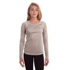 Damen T-Shirt, Solar, Langärmlig, Athletic Grey, für den Sublimationsdruck