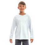 T-Shirt, für Teenager, Langärmlig, Weiß, für den Sublimationsdruck
