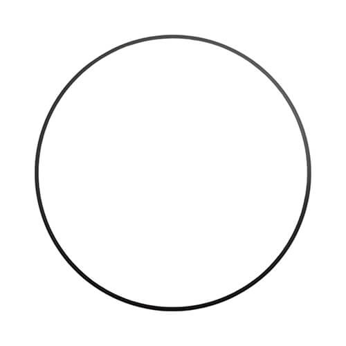 Foto-Rahmen, MDF, schwarzer Rand, ∅ 30,5 cm, für den Sublimationsdruck