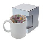 Tasse 330ml, Mit Innenseite "Happy Mother's Day", mit Box, für die Sublimation