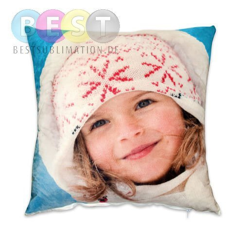Kissenbezug, Mikrofaser, 38 x 38 cm, für den Sublimationsdruck