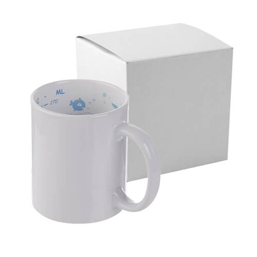 Tasse 330ml, Mit Innenseite "Mess-Skala", Fische, mit Box, für die Sublimation