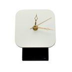 Uhr, MDF, stehend, 10 x 10 cm, für den Sublimationsdruck