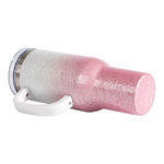 Becher, 1200 ml, 3D Puff Cloud, Weiß-Rosa, für die Sublimation