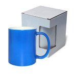 Tasse, Farbintensiv, Blau, Matt, mit Box, für die Sublimation