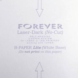 Forever Laser-Dark (No-Cut) B-Paper Lite, Transferpapier, A3