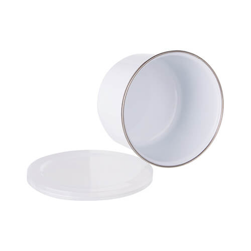 Emaillierter Behälter, 800 ml, mit Deckel, für die Sublimation