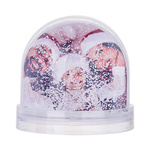 Schneekugel, Oval, Weißer, vereinzelter Schnee